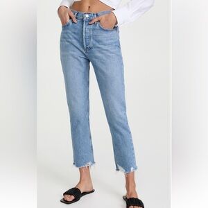 Agolde Riley Raw Hem Jeans - Size 30